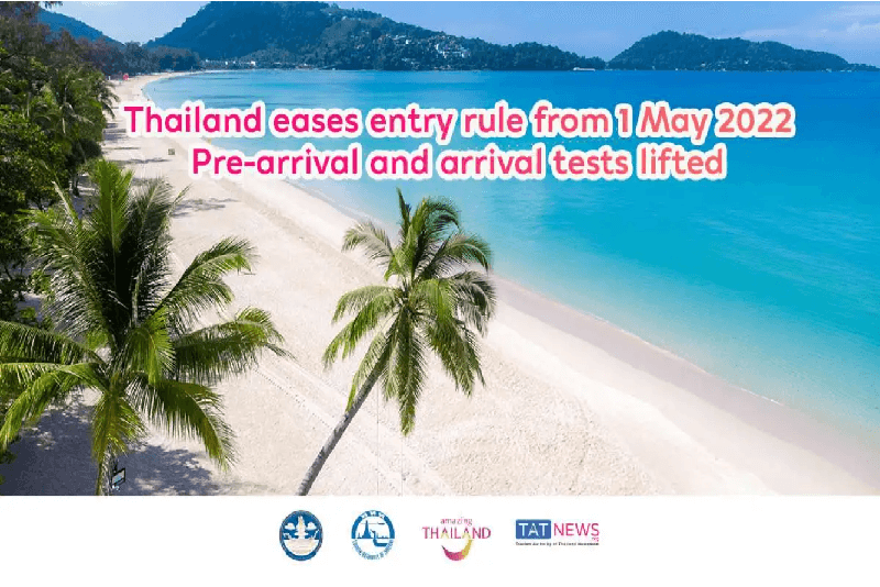 泰國將從 2022 年 5 月 1 日起取消對國際入境旅客的 RT-PCR 檢測要求