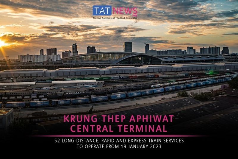 泰國的長途列車將從 2023 年 1 月 19 日起在新的曼谷中央車站鐵路樞紐運營