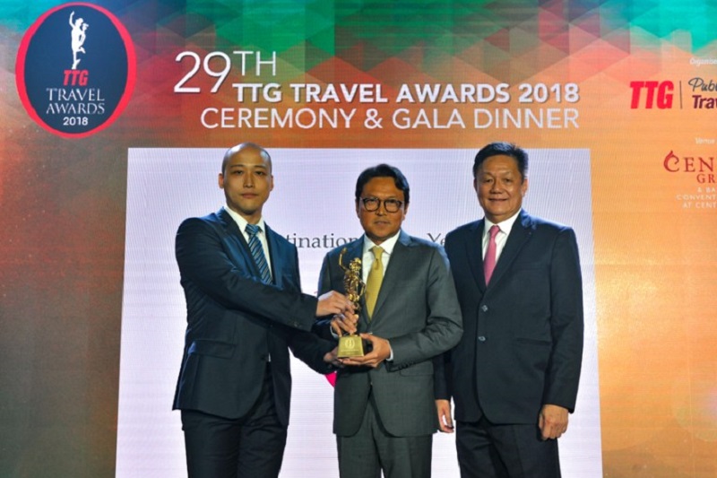 泰國贏得2018年TTG亞洲旅遊獎之“年度最佳景點”